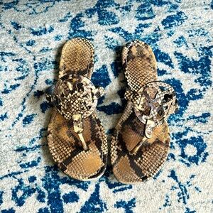 Tory Burch Miller Sandal Snakeskin